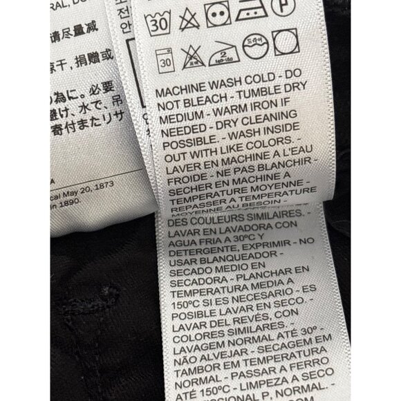 Indie Sleaze Levi’s 312 Jeans Black W30 L30 Slim Mid Rise Stretch Classic Rebel - Picture 6 of 16